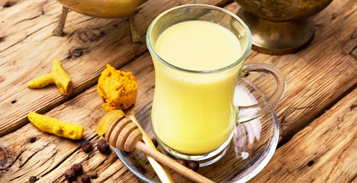 Milk and turmeric for detaining