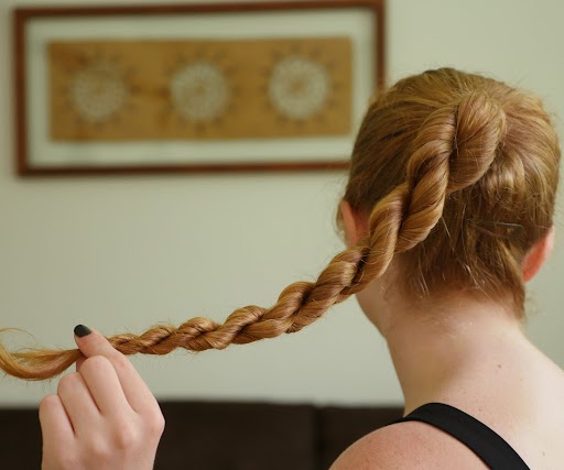 twisted braid hairstyle for party
